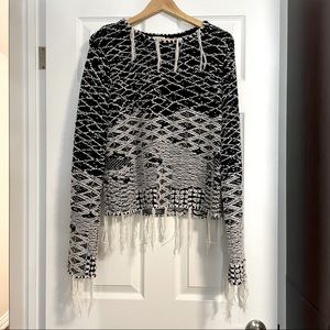 New Saint Laurent textured knit sweater, size L